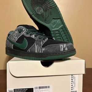 Size 10 There Skateboards x Nike Dunk SB Low QS OG ALL Worn Once HF7743 001 Mens